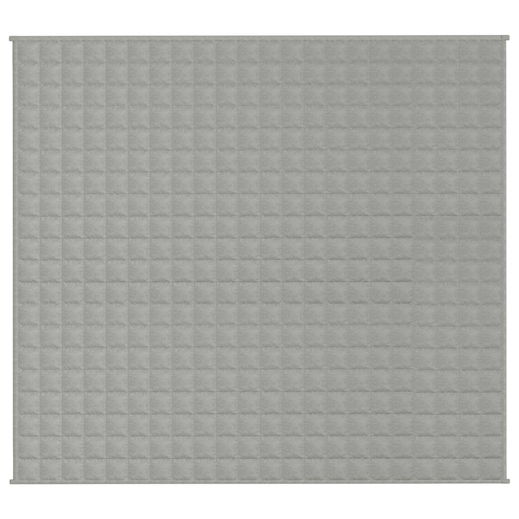 vidaXL Κουβέρτα Βαρύτητας Γκρι 200 x 225 εκ. 9 κ. Υφασμάτινη