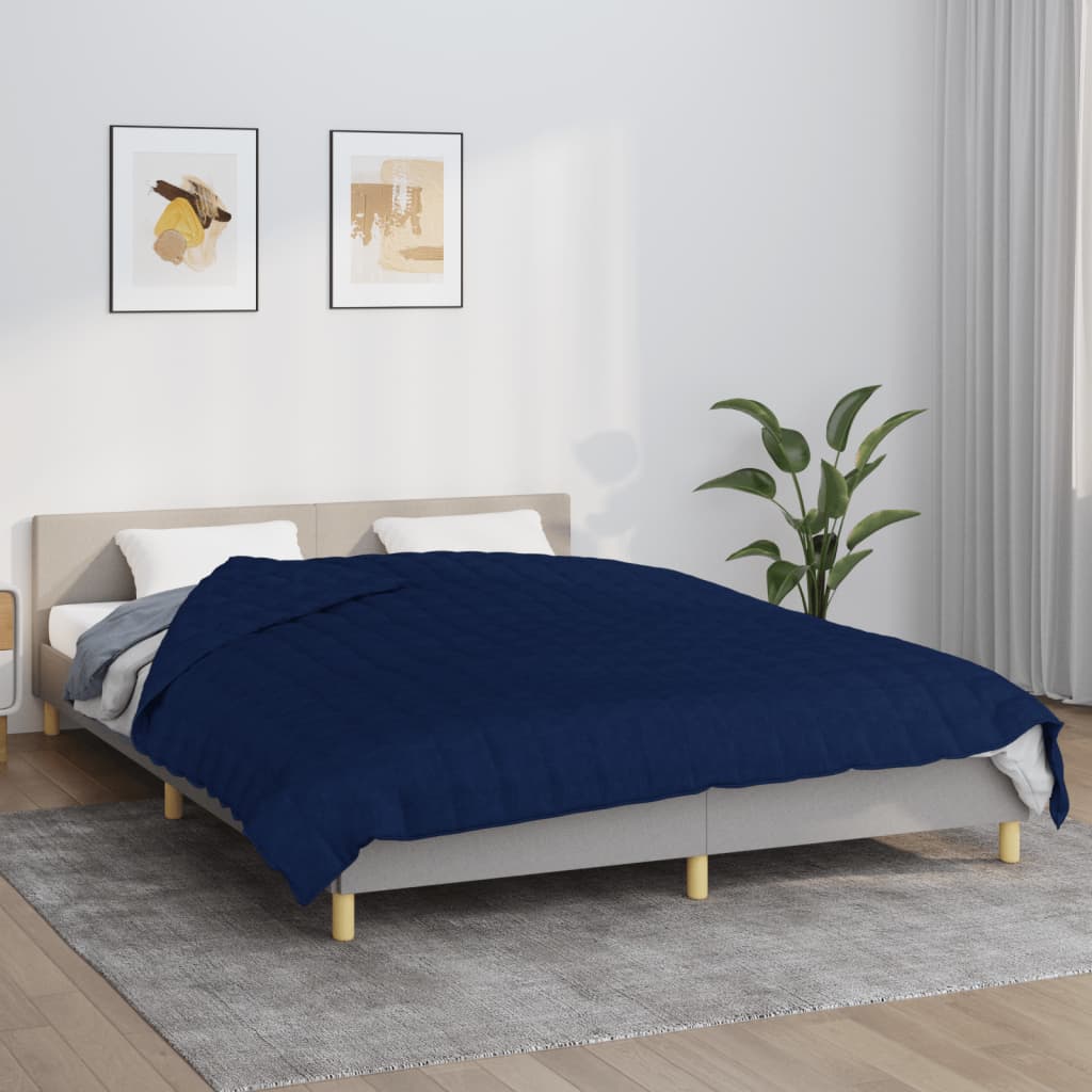 vidaXL Κουβέρτα Βαρύτητας Μπλε 200 x 225 εκ. 9 κ. Υφασμάτινη