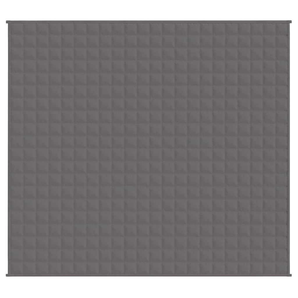 vidaXL Κουβέρτα Βαρύτητας Γκρι 200 x 225 εκ. 13 κ. Υφασμάτινη