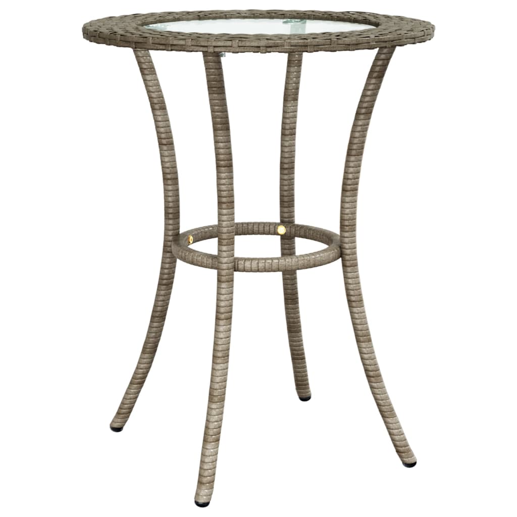 vidaXL Σαλόνι Σε Σχήμα L 2 Τεμαχίων Γκρι Συνθετικό Ρατάν με Μαξιλάρια