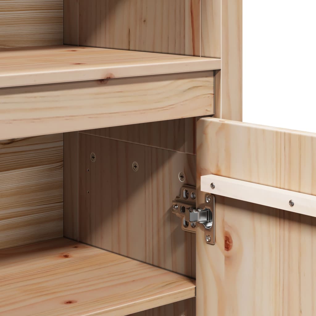 vidaXL Ντουλάπι Ψηλό 80 x 35 x 154 εκ. από Μασίφ Ξύλο Πεύκου