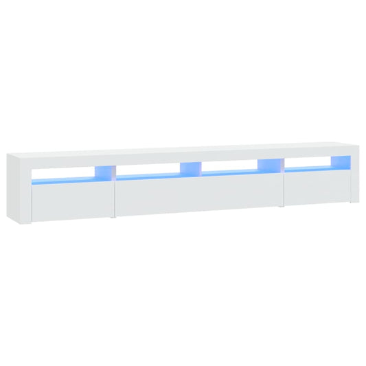 vidaXL Έπιπλο Τηλεόρασης με LED Λευκό 240x35x40 εκ.