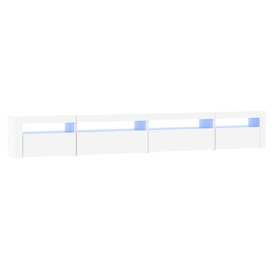 vidaXL Έπιπλο Τηλεόρασης με LED Λευκό 270 x 35 x 40 εκ.