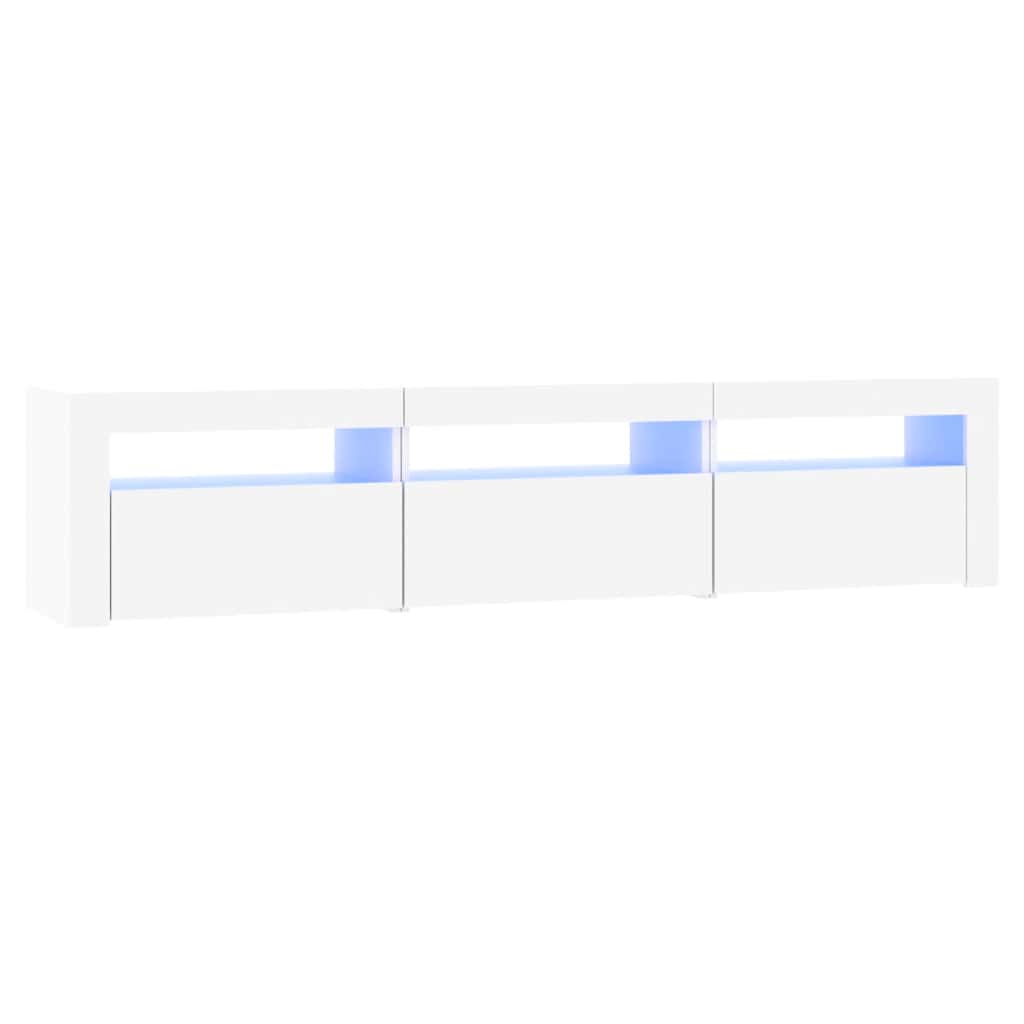 vidaXL Έπιπλο Τηλεόρασης με LED Λευκό 180 x 35 x 40 εκ.
