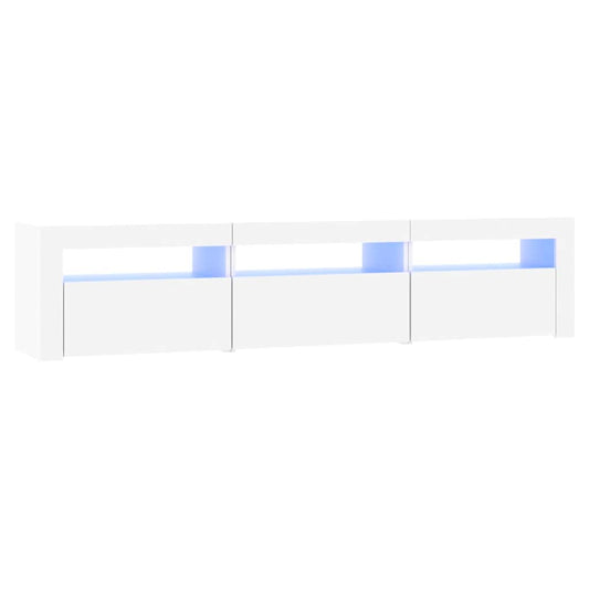 vidaXL Έπιπλο Τηλεόρασης με LED Λευκό 180 x 35 x 40 εκ.