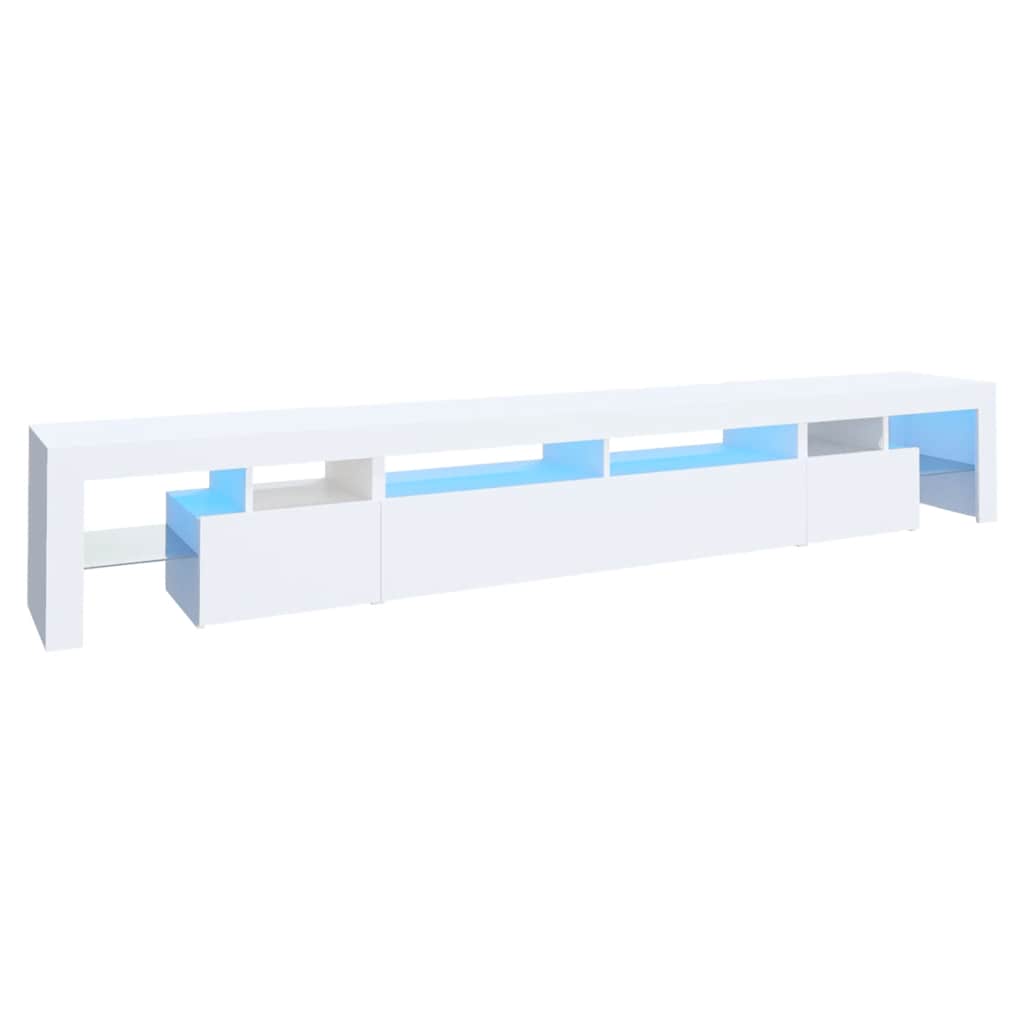 vidaXL Έπιπλο Τηλεόρασης με LED Λευκό 260 x 36,5 x 40 εκ.