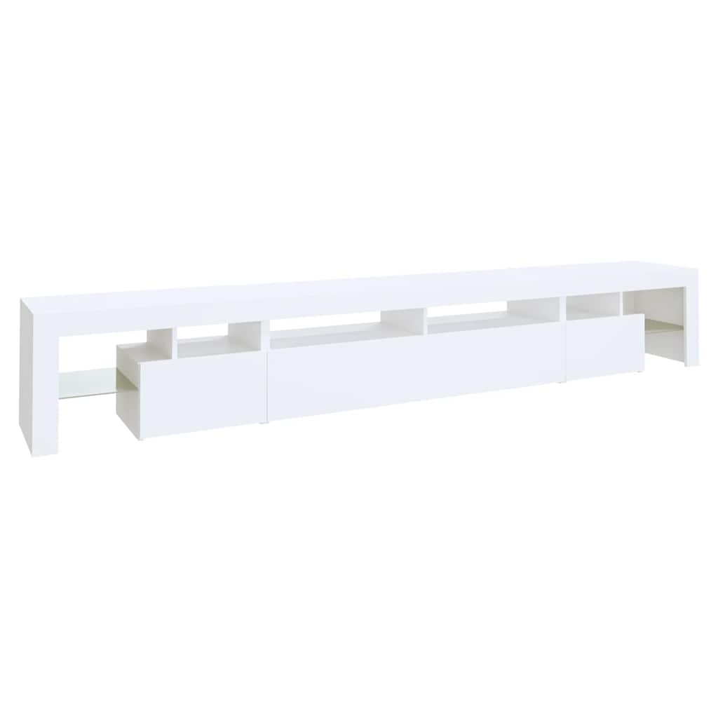 vidaXL Έπιπλο Τηλεόρασης με LED Λευκό 260 x 36,5 x 40 εκ.