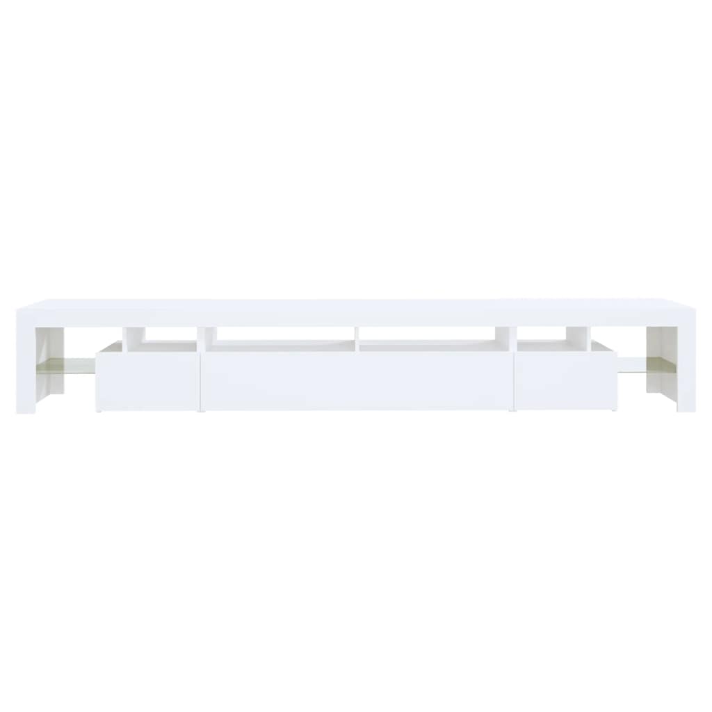 vidaXL Έπιπλο Τηλεόρασης με LED Λευκό 260 x 36,5 x 40 εκ.