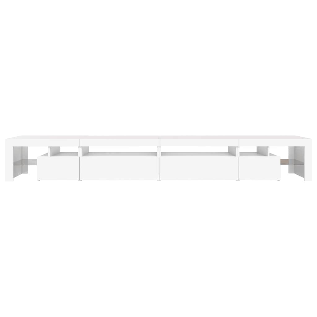 vidaXL Έπιπλο Τηλεόρασης με LED Λευκό 290 x 36,5 x 40 εκ.