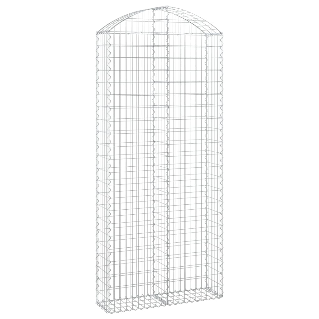 vidaXL Συρματοκιβώτιο Τοξωτό 100x30x220/240εκ. από Γαλβανισμένο Χάλυβα