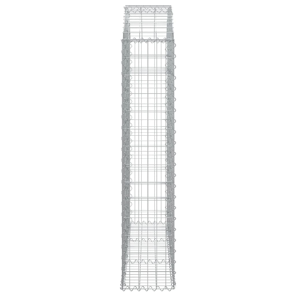 vidaXL Συρματοκιβώτιο Τοξωτό 150x30x140/160εκ. από Γαλβανισμένο Χάλυβα