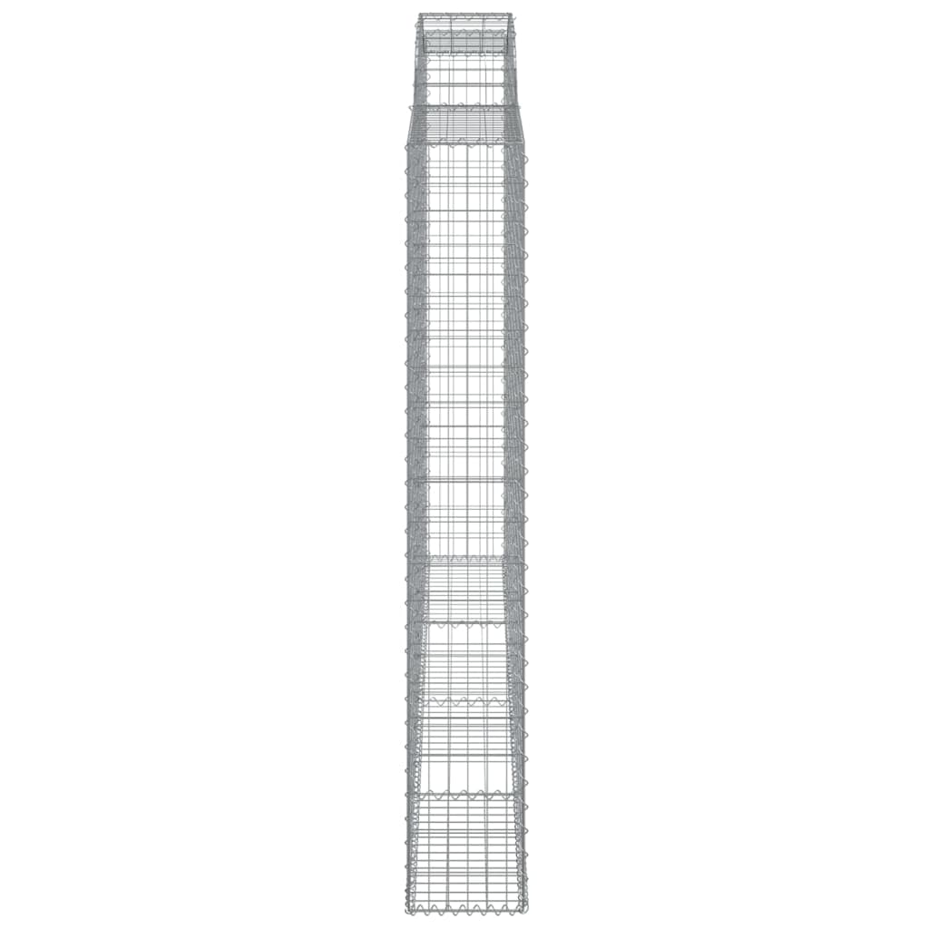 vidaXL Συρματοκιβώτιο Τοξωτό 300x30x200/220εκ. από Γαλβανισμένο Χάλυβα