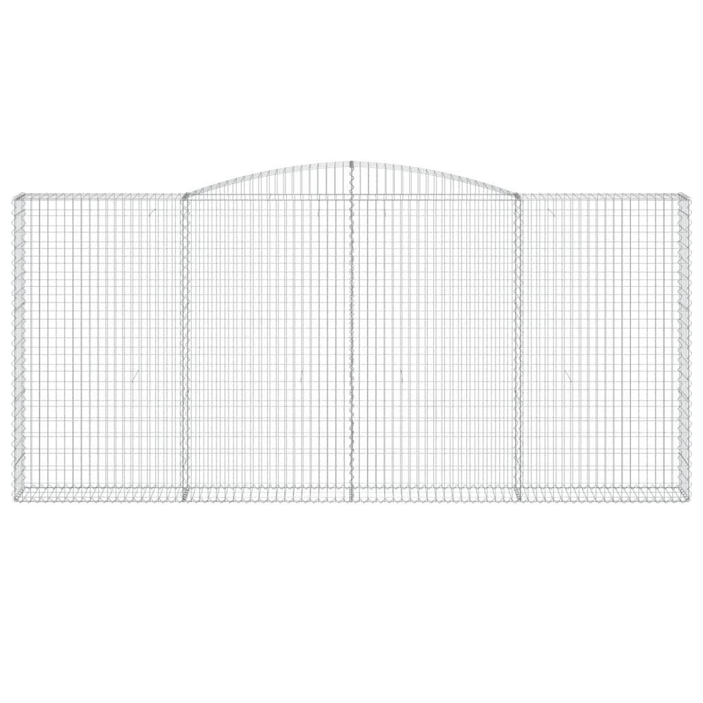 vidaXL Συρματοκιβώτιο Τοξωτό 400x30x180/200εκ. από Γαλβανισμένο Χάλυβα