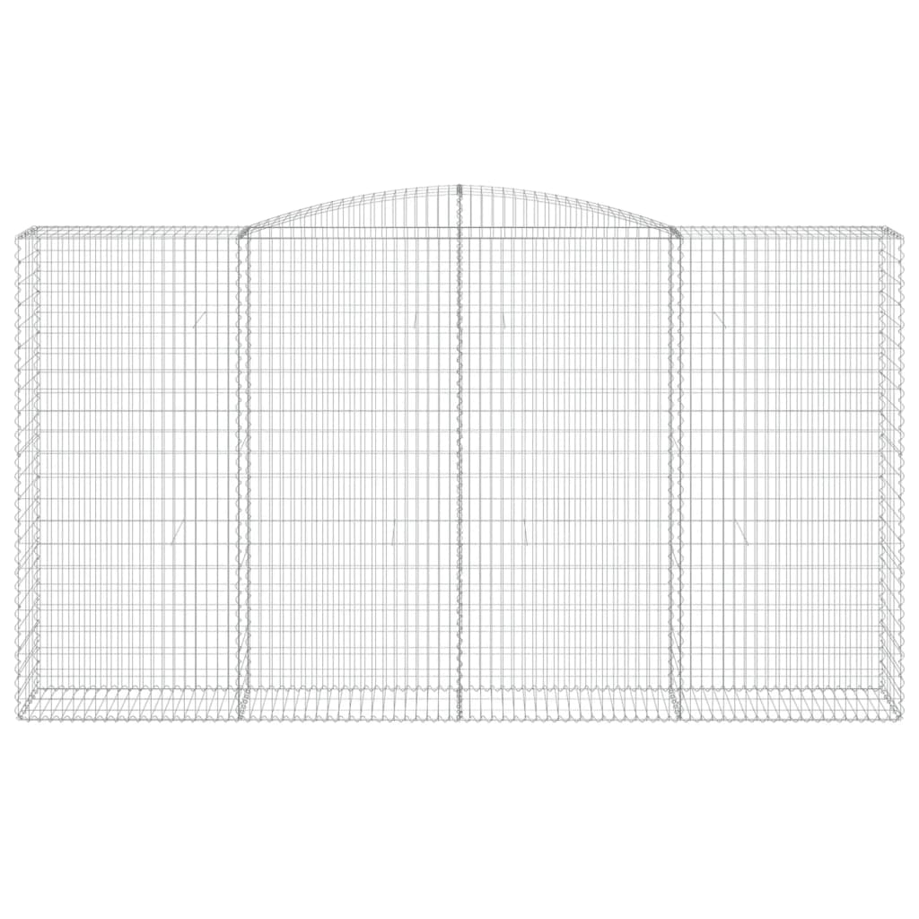vidaXL Συρματοκιβώτιο Τοξωτό 400x50x220/240εκ. από Γαλβανισμένο Χάλυβα
