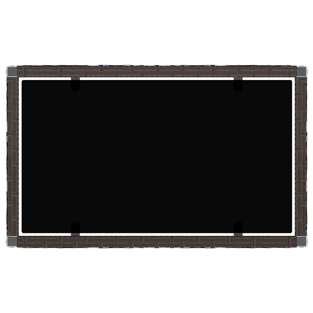 vidaXL Σαλόνι Κήπου με Μαξιλάρια Σετ 4 Τεμαχίων Καφέ Συνθετικό Ρατάν