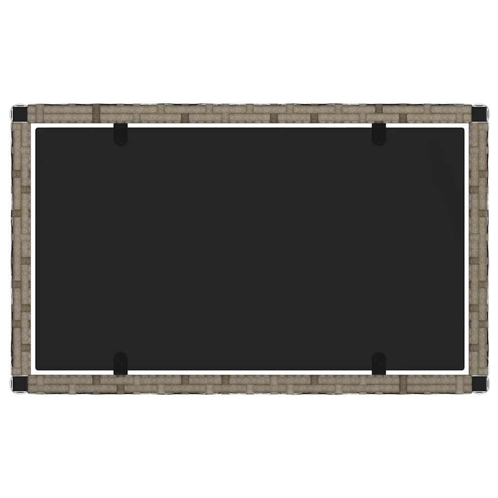 vidaXL Σαλόνι Κήπου 4 Τεμαχίων Γκρι Συνθετικό Ρατάν με Μαξιλάρια