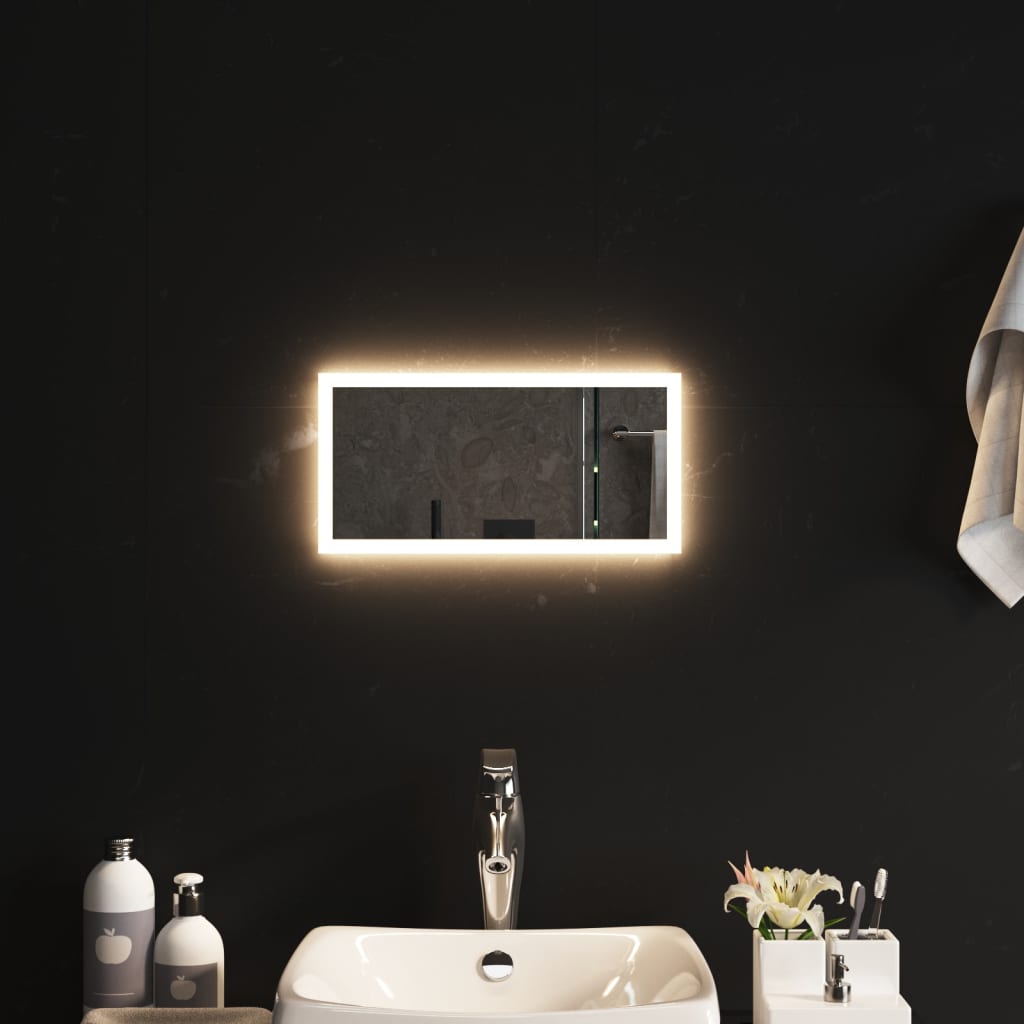 vidaXL Καθρέφτης Μπάνιου με LED 20x40 εκ.