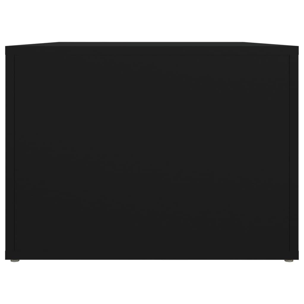 vidaXL Τραπεζάκι Σαλονιού Μαύρο 80x50x36 εκ. Επεξεργασμένο Ξύλο