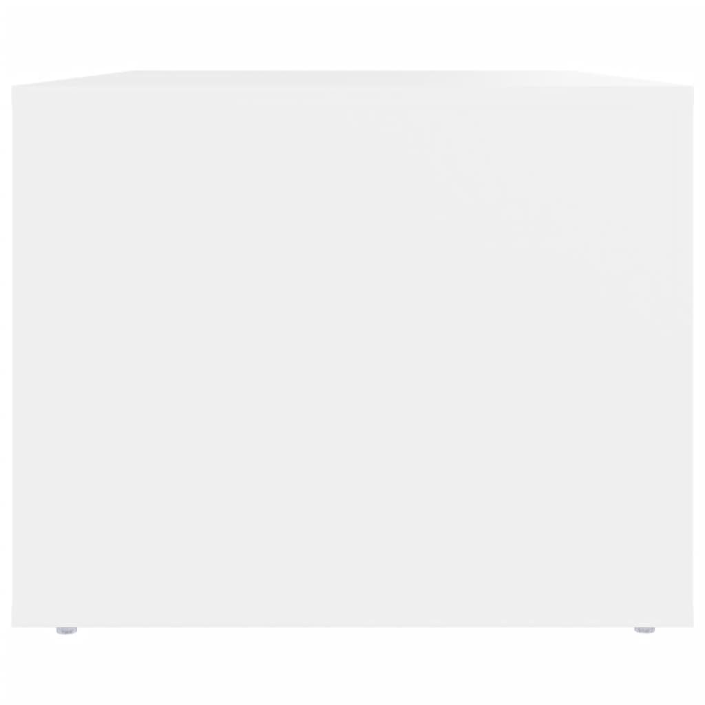 vidaXL Τραπεζάκι Σαλονιού Λευκό 80 x 50 x 40 εκ. Επεξεργασμένο Ξύλο