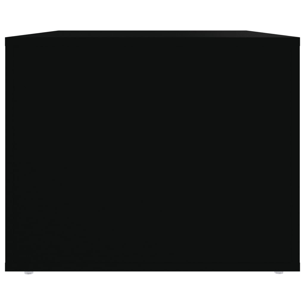 vidaXL Τραπεζάκι Σαλονιού Μαύρο 80x50x40 εκ. Επεξεργασμένο Ξύλο