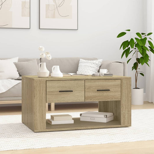 vidaXL Τραπεζάκι Σαλονιού Sonoma Δρυς 80x50x40 εκ. Επεξεργασμένο Ξύλο