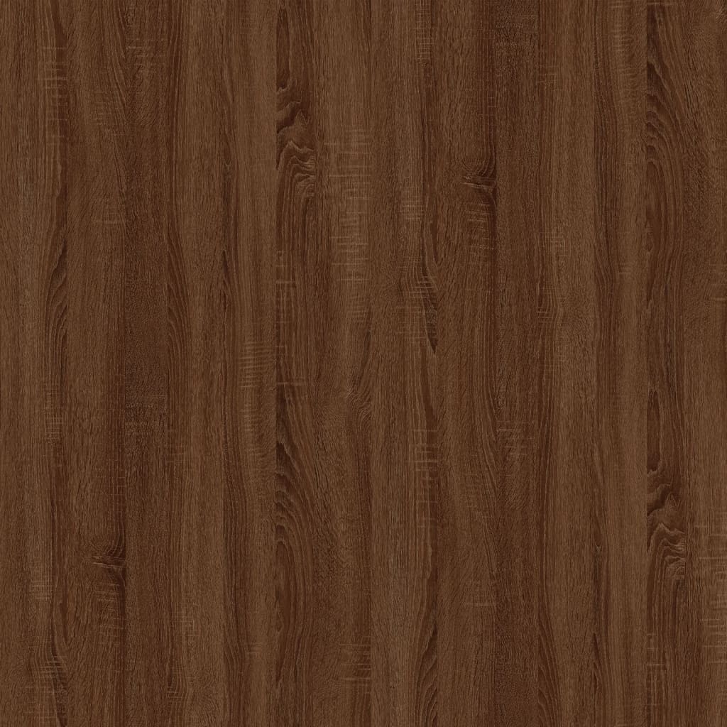 vidaXL Κομοδίνο Καπνιστή Δρυς 57x55x36 εκ. από Επεξεργασμένο Ξύλο