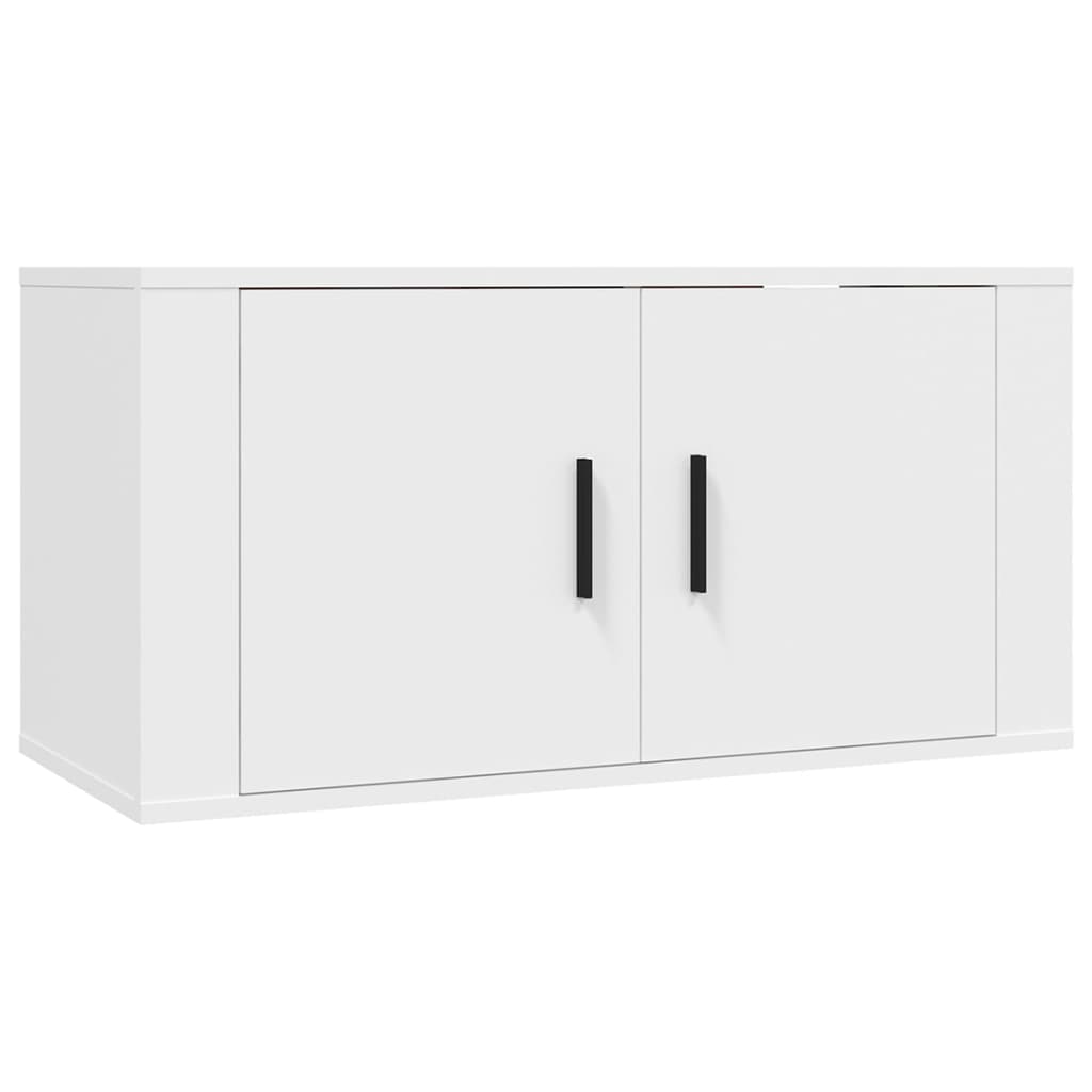 vidaXL Έπιπλο Τηλεόρασης Επιτοίχιο Λευκό 80x34,5x40 εκ.