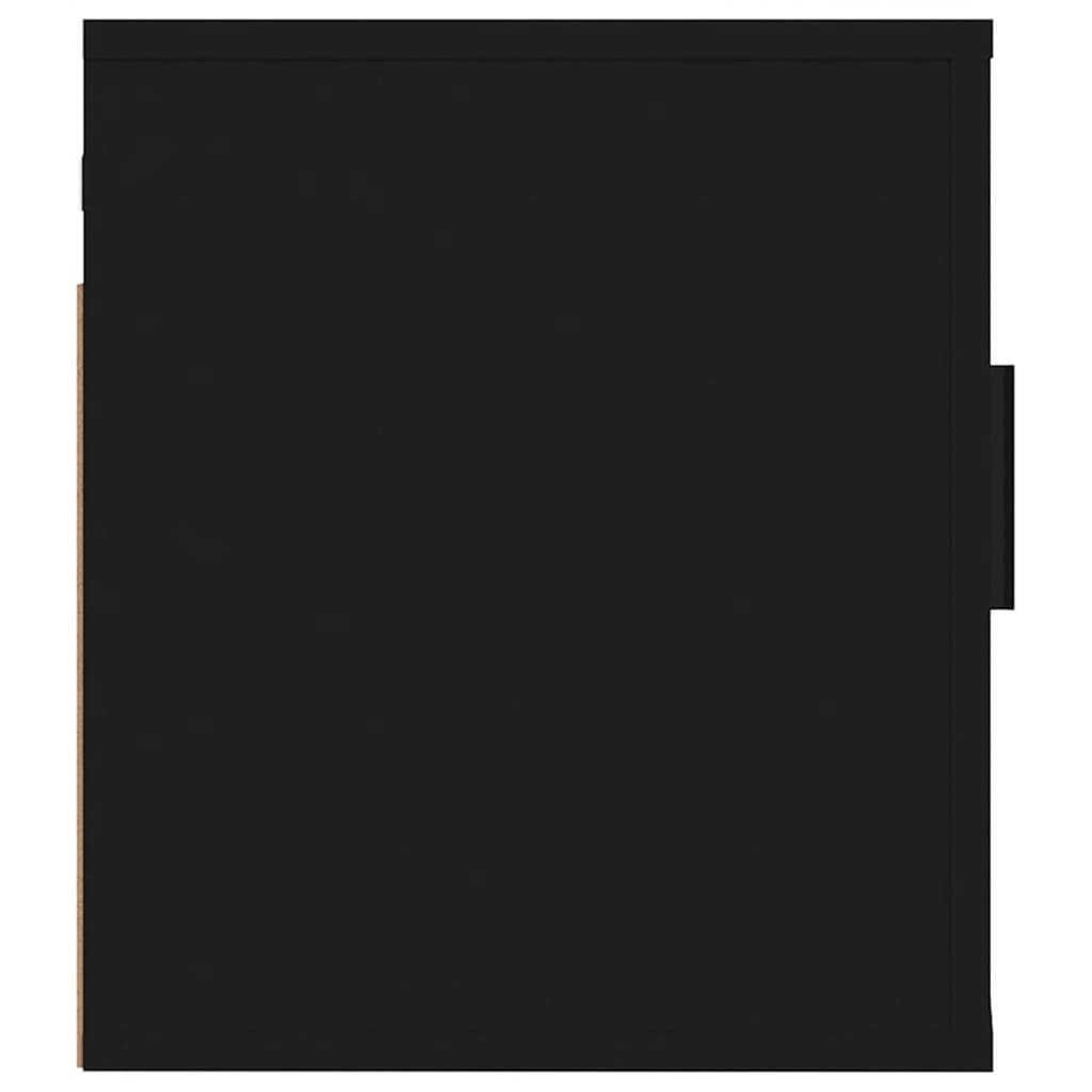 vidaXL Έπιπλο Τηλεόρασης Επιτοίχιο Μαύρο 40x34,5x40 εκ.