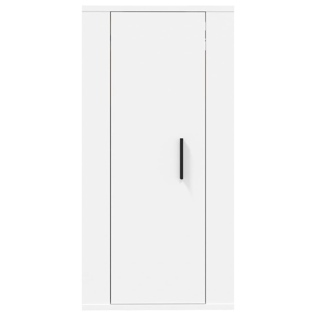 vidaXL Έπιπλο Τηλεόρασης Επιτοίχιο Λευκό 40x34,5x80 εκ.