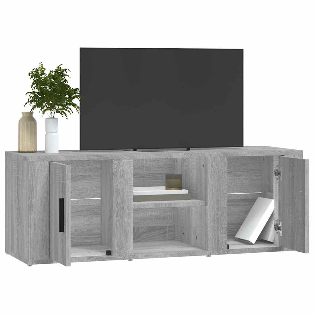 vidaXL Έπιπλο Τηλεόρασης Γκρι Sonoma 100x31,5x35 εκ. από Επεξεργ. Ξύλο