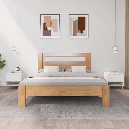 vidaXL Κομοδίνα 2 τεμ. Λευκά 50x46x50 εκ. από Επεξεργασμένο Ξύλο