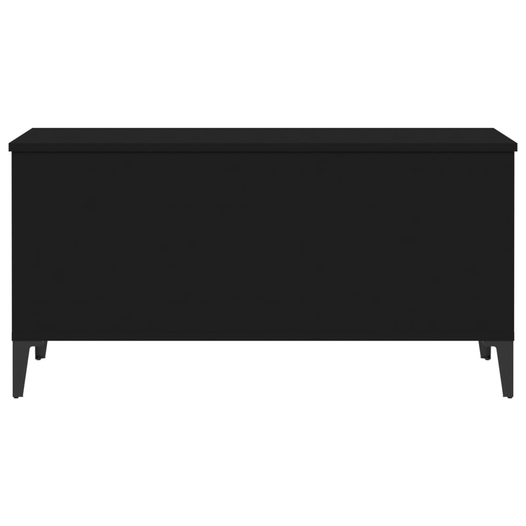 vidaXL Τραπεζάκι Σαλονιού Μαύρο 90x44,5x45 εκ. Επεξεργασμένο Ξύλο