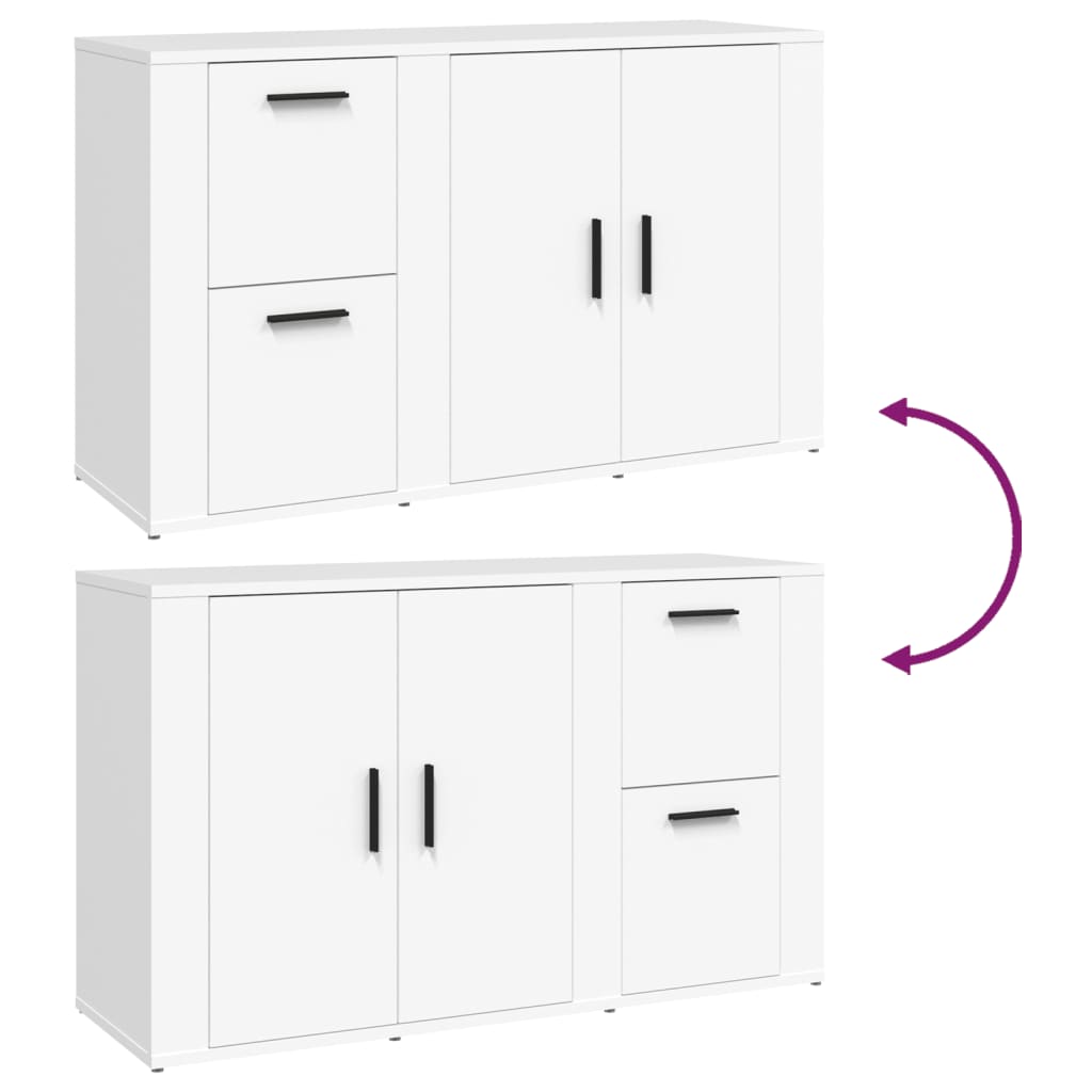 vidaXL Ντουλάπι Λευκό 100 x 33 x 59,5 εκ. από Επεξεργασμένο Ξύλο