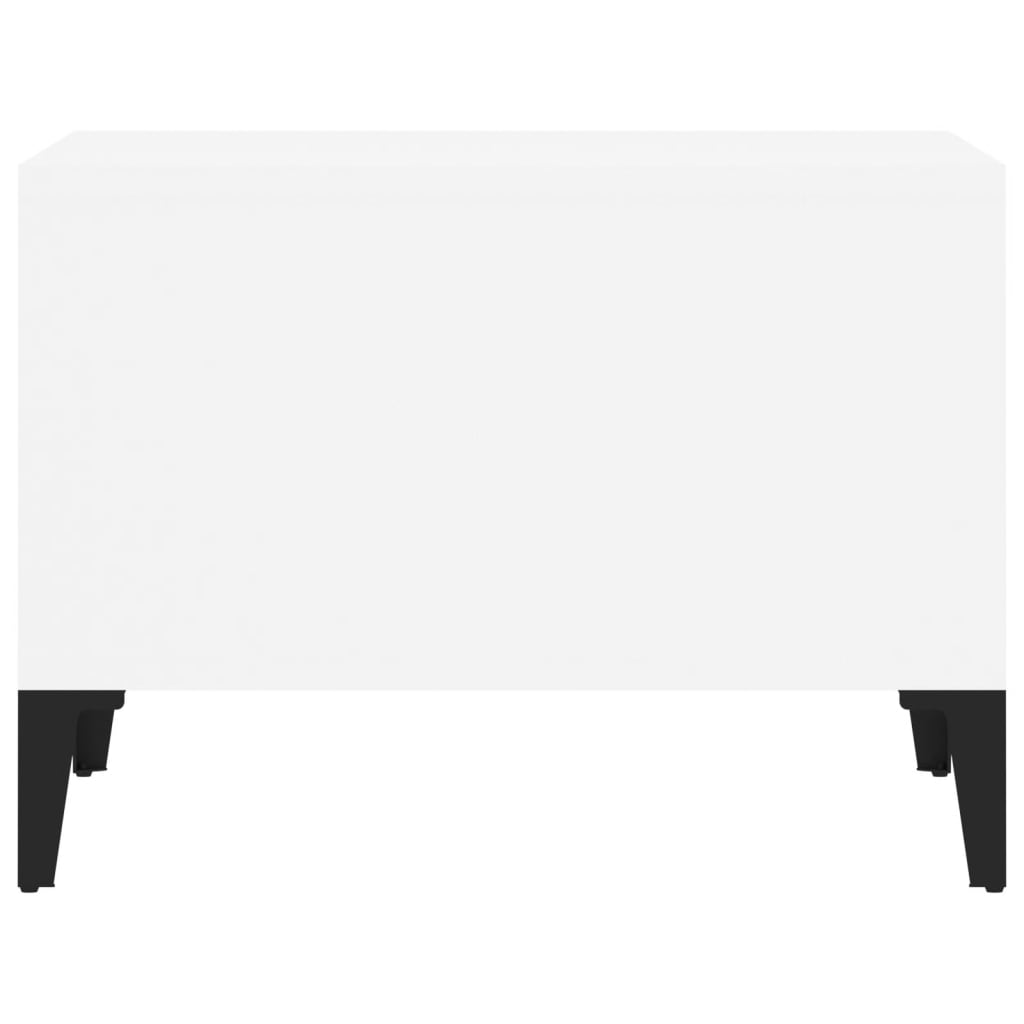 vidaXL Τραπεζάκι Σαλονιού Λευκό 60x50x36,5 εκ. από Επεξεργασμένο Ξύλο