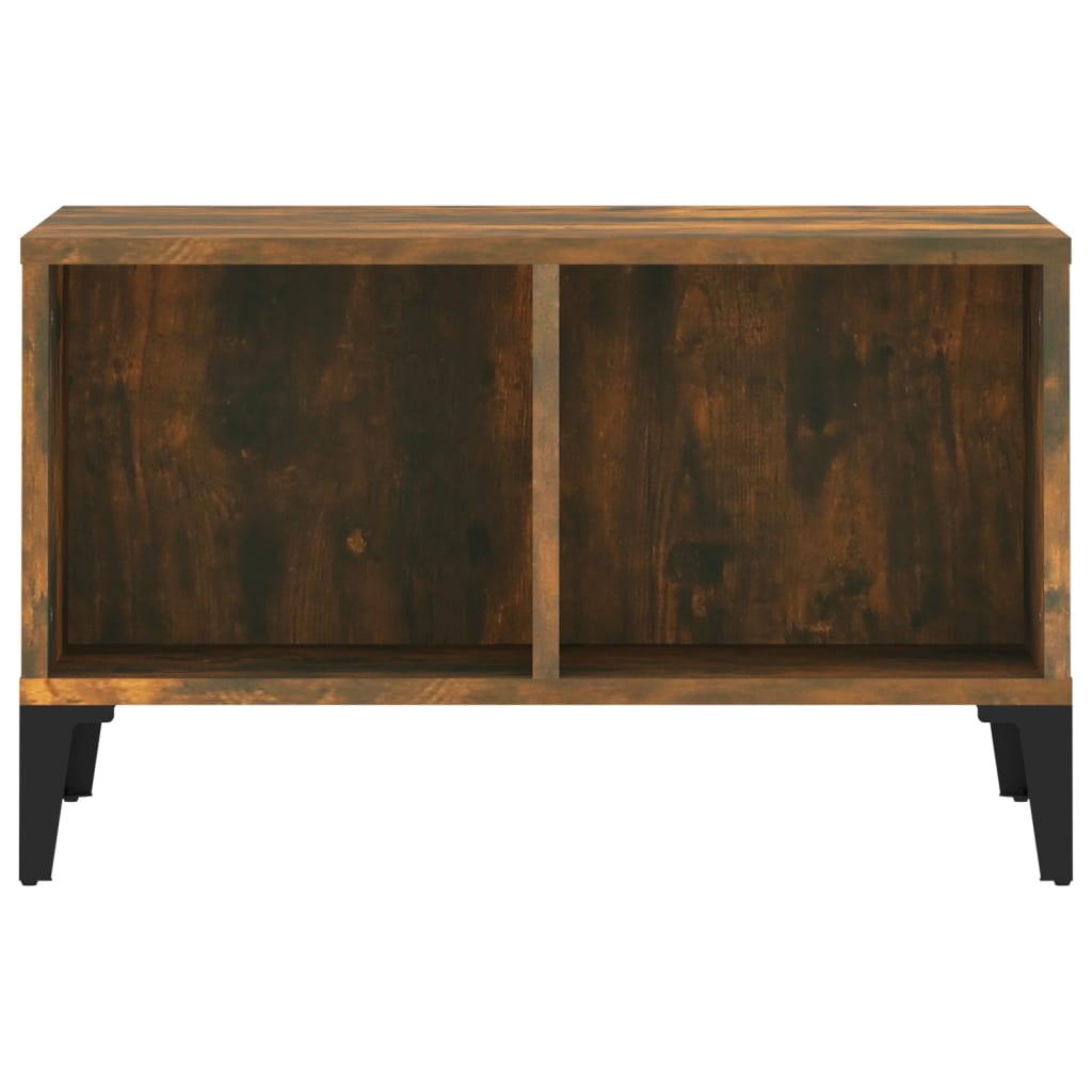 vidaXL Τραπεζάκι Σαλονιού Καπνιστή Δρυς 60x50x36,5εκ. Επεξεργασμ. Ξύλο