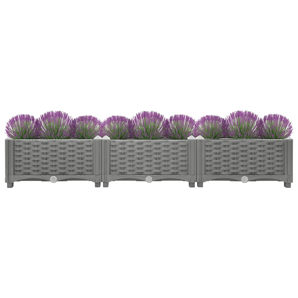 vidaXL Ζαρντινιέρα 120 x 40 x 23 εκ. από Πολυπροπυλένιο
