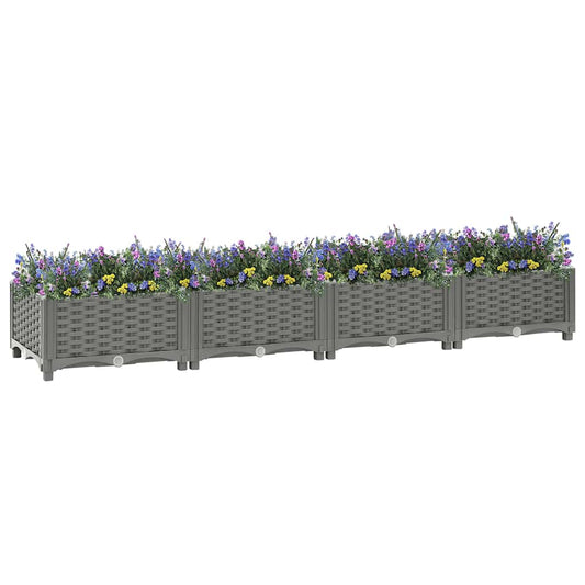 vidaXL Ζαρντινιέρα 160 x 40 x 23 εκ. από Πολυπροπυλένιο