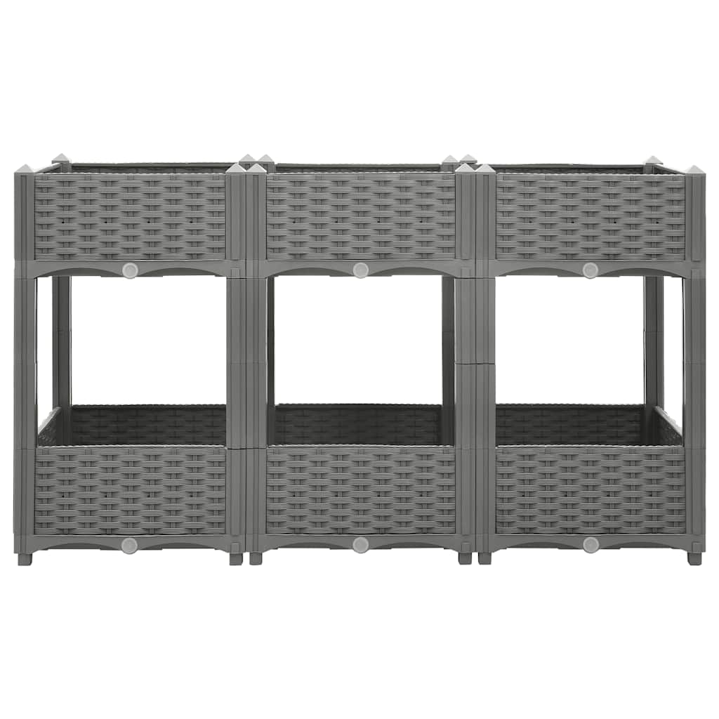 vidaXL Ζαρντινιέρα 120 x 40 x 71 εκ. από Πολυπροπυλένιο