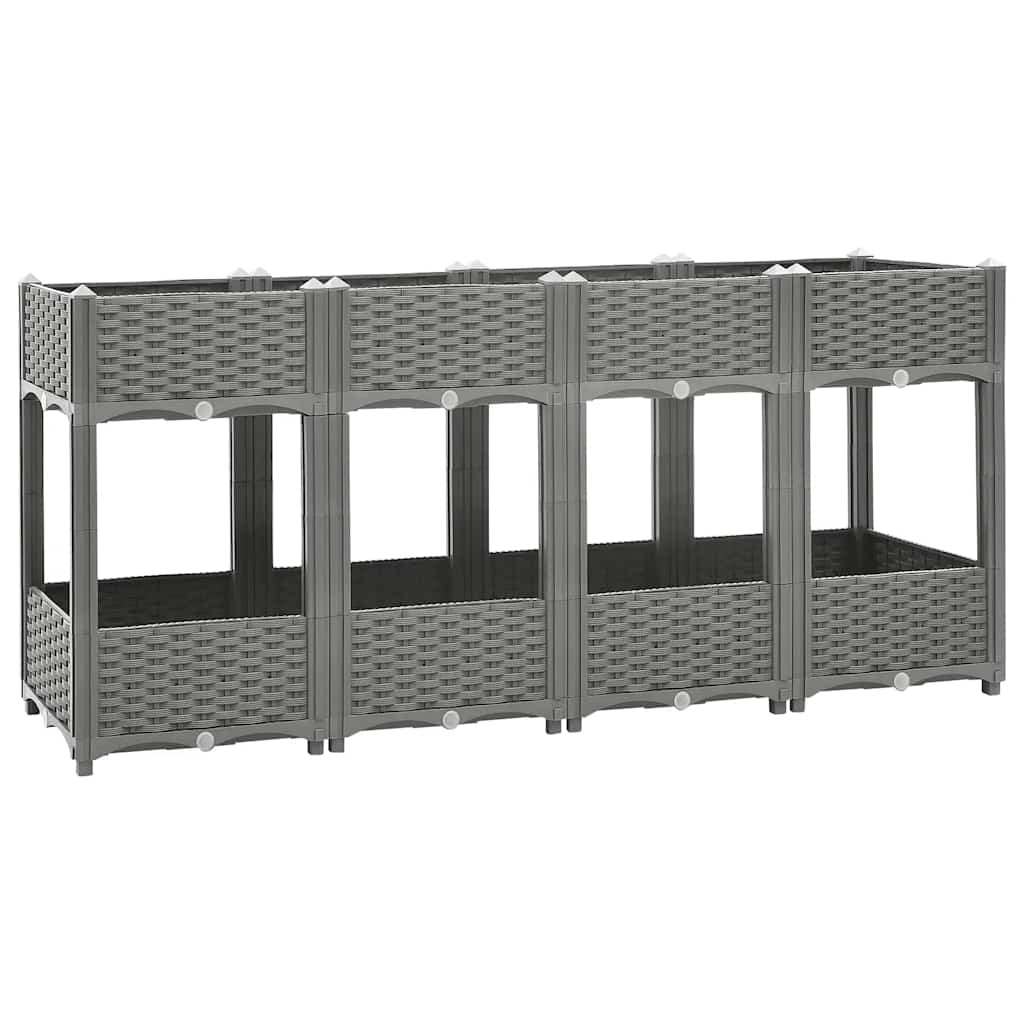 vidaXL Ζαρντινιέρα 160 x 40 x 71 εκ. από Πολυπροπυλένιο