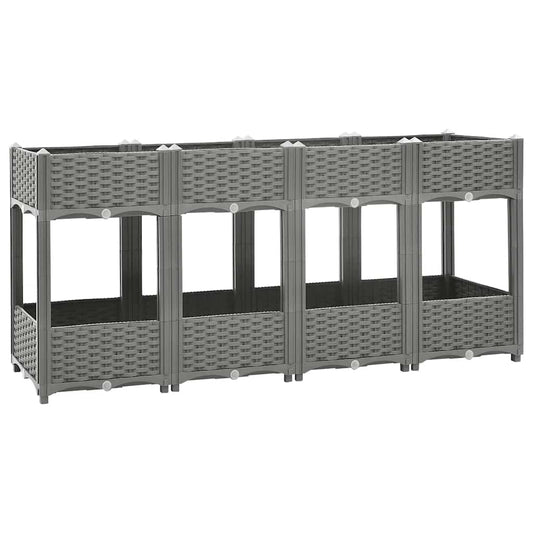 vidaXL Ζαρντινιέρα 160 x 40 x 71 εκ. από Πολυπροπυλένιο