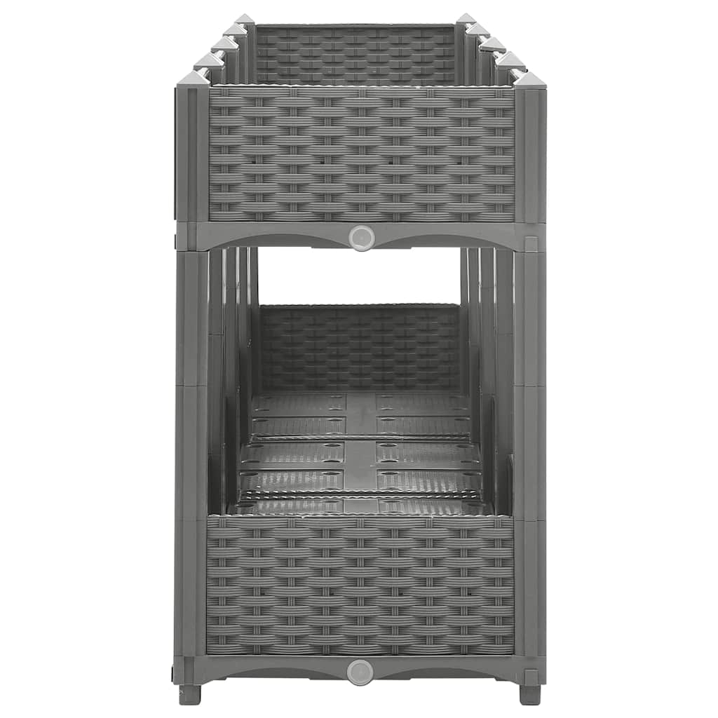 vidaXL Ζαρντινιέρα 160 x 40 x 71 εκ. από Πολυπροπυλένιο