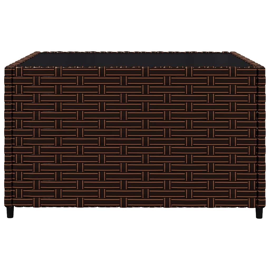 vidaXL Σαλόνι Κήπου Σετ 3 τεμ. Καφέ από Συνθετικό Ρατάν με Μαξιλάρια