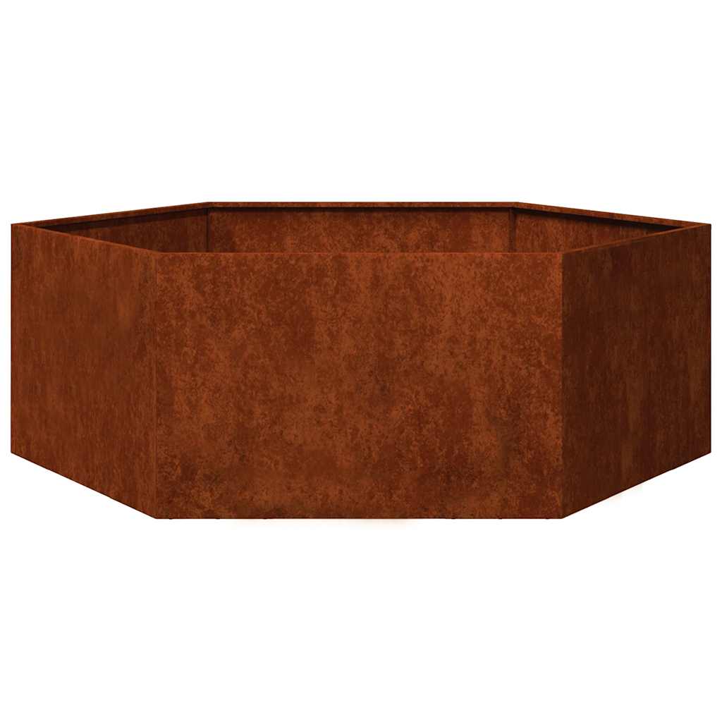 vidaXL Ζαρντινιέρα Σκουρ. 138 x 120 x 45εκ. Ατσάλι Σκληρυθέν στον Αέρα