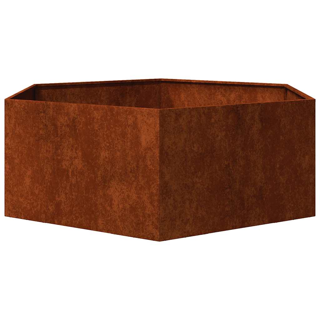vidaXL Ζαρντινιέρα Σκουρ. 138 x 120 x 45εκ. Ατσάλι Σκληρυθέν στον Αέρα
