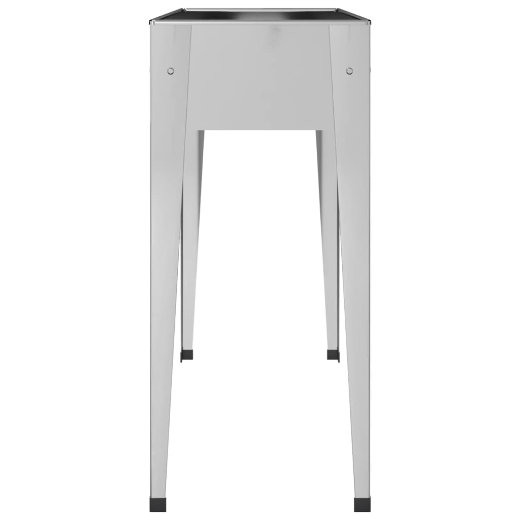 vidaXL Ζαρντινιέρες Κήπου 2 τεμ. από Γαλβανισμένο Χάλυβα