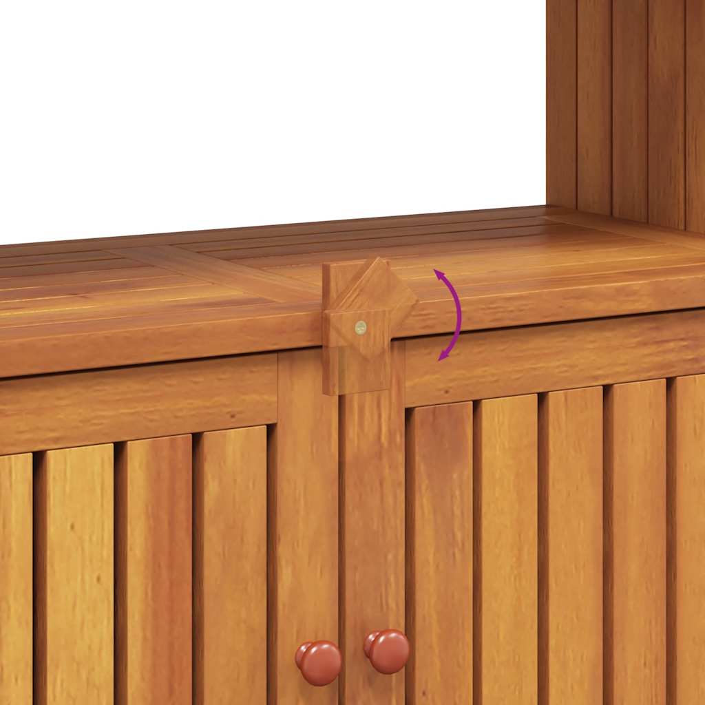 vidaXL Τραπέζι Κονσόλα Κήπου 80x35x75 εκ. από Μασίφ Ξύλο Ακακίας