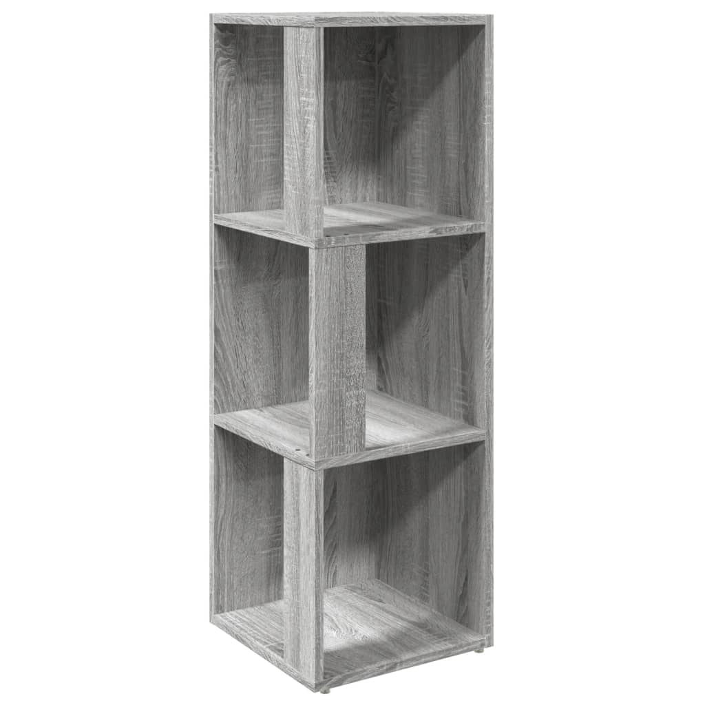 vidaXL Γωνιακό Έπιπλο Γκρι Sonoma 33x33x100 εκ. από Επεξεργ. Ξύλο