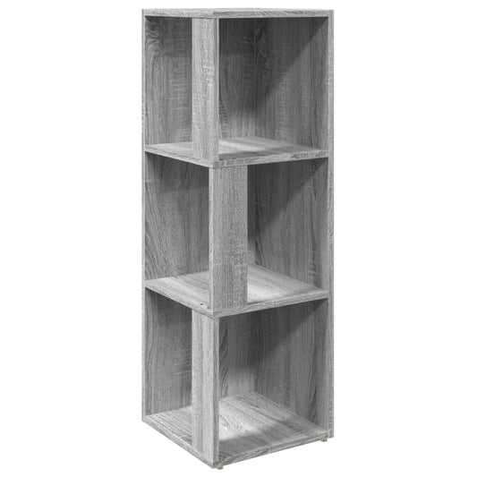 vidaXL Γωνιακό Έπιπλο Γκρι Sonoma 33x33x100 εκ. από Επεξεργ. Ξύλο