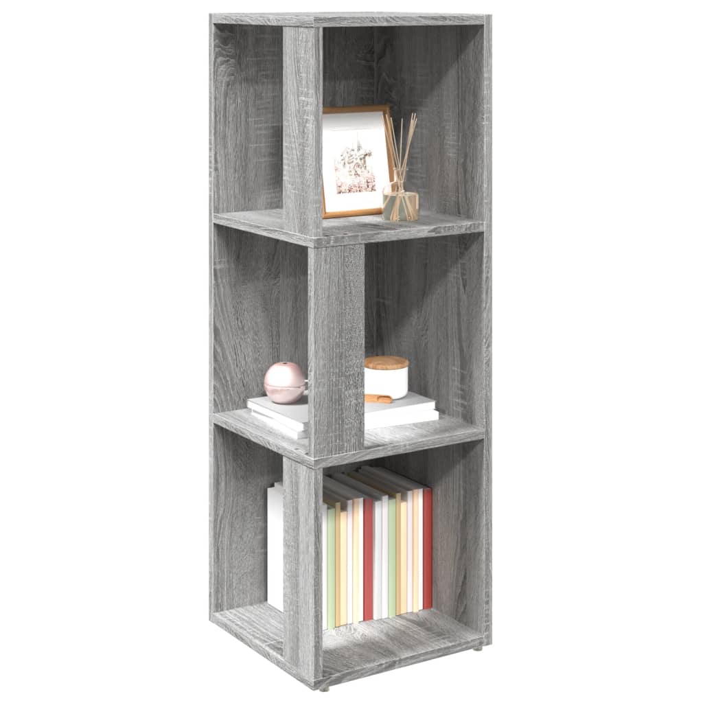 vidaXL Γωνιακό Έπιπλο Γκρι Sonoma 33x33x100 εκ. από Επεξεργ. Ξύλο