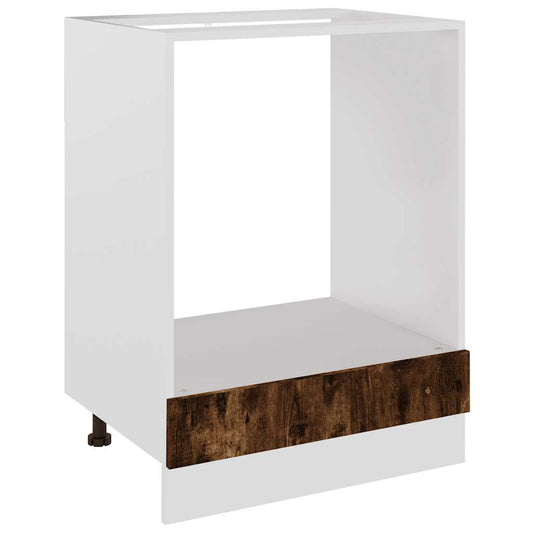 vidaXL Ντουλάπι Φούρνου "Riga" Καπνιστή Δρυς 60x46x81,5 εκ. από Τεχνητό Ξύλο